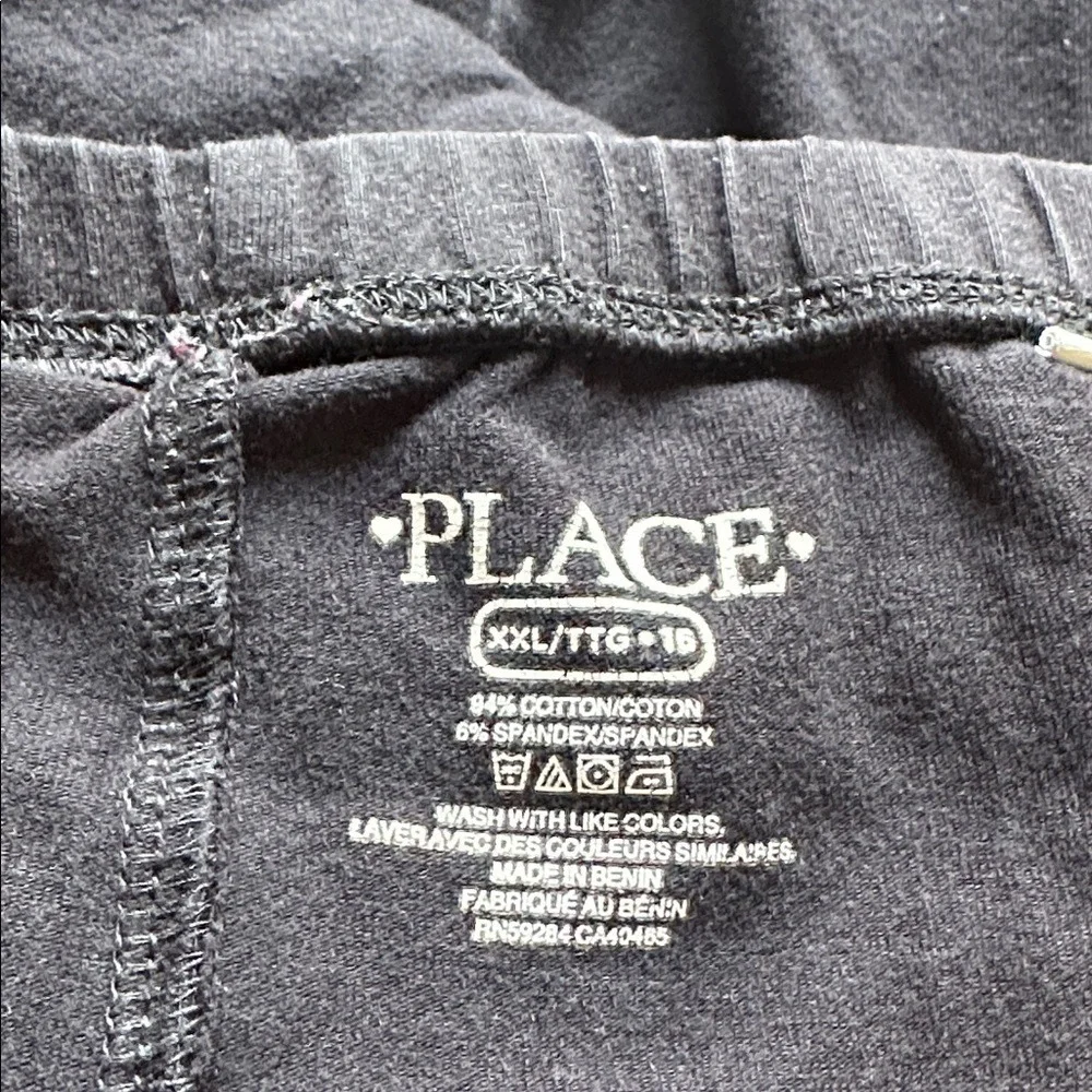 The Children's Place Girls Black‎ Leggings Size 16 XXL Basic Stretch Pants